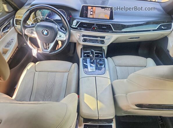 WBA7E2C58HG740107 2017 BMW 7 SERIES Gray Dashboard view