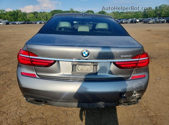 WBA7E2C58HG740107 2017 BMW 7 SERIES Gray Rear view