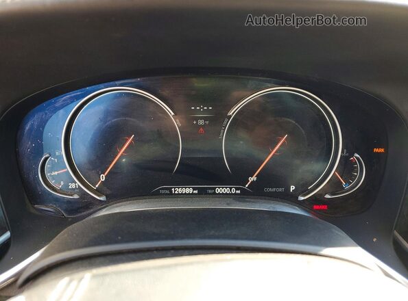 WBA7E2C5XGG504685 2016 BMW 7 SERIES Gray Սարքավորումների վահանակի տեսք