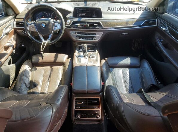 WBA7E2C5XGG504685 2016 BMW 7 SERIES Gray Առջևի վահանակի տեսք