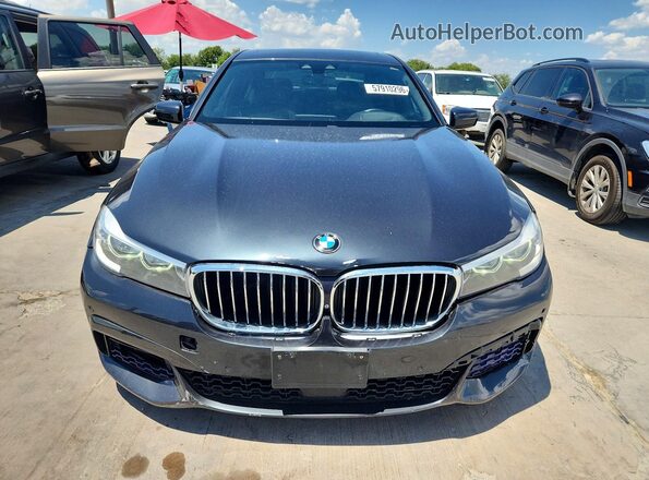 WBA7E4C50HGU99459 2017 BMW 7 SERIES Charcoal წინა ხედი
