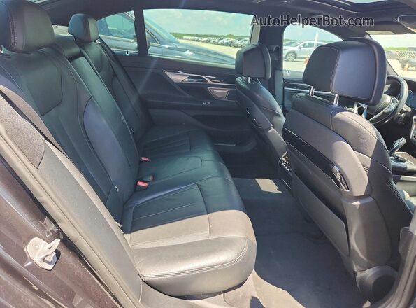 WBA7E4C50HGU99459 2017 BMW 7 SERIES Charcoal უკანა სავარძლების ხედი