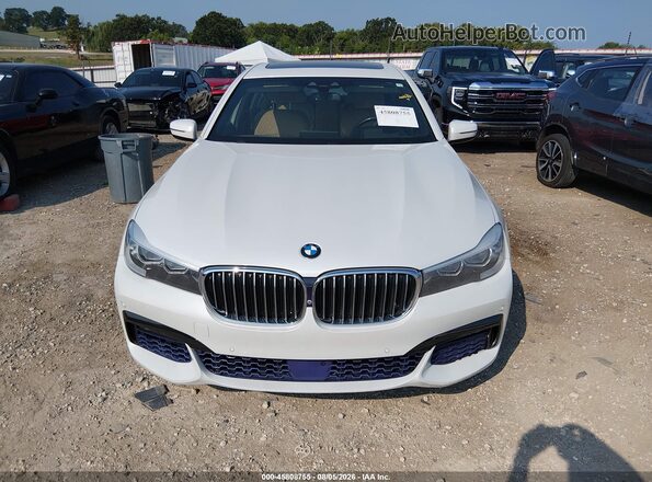 WBA7E4C57HGU99345 2017 BMW 7 SERIES White Widok zestawu wskaźników