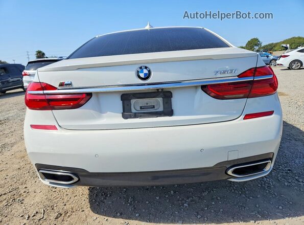 WBA7F0C50HGM20944 2017 BMW 7 SERIES White უკანა ხედი