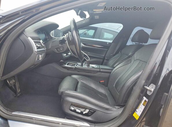 WBA7F0C51KGM24895 2019 BMW 7 SERIES Black წინა სალონის ხედი