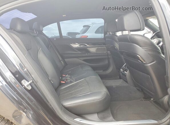 WBA7F0C51KGM24895 2019 BMW 7 SERIES Black უკანა სავარძლების ხედი