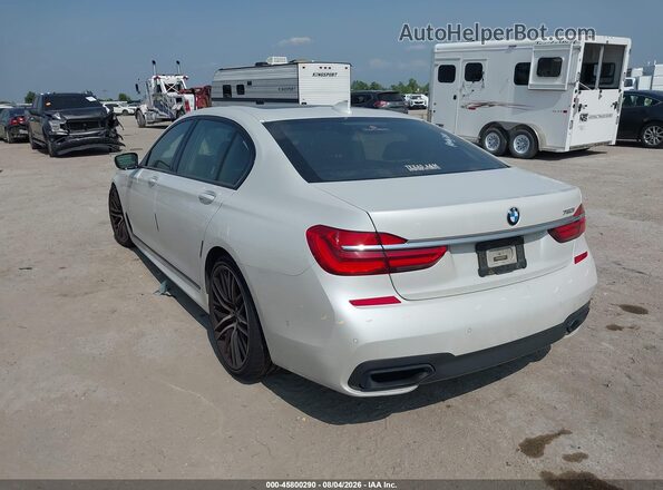 WBA7F0C57JGM23328 2018 BMW 7 SERIES Белый Задняя левая четверть