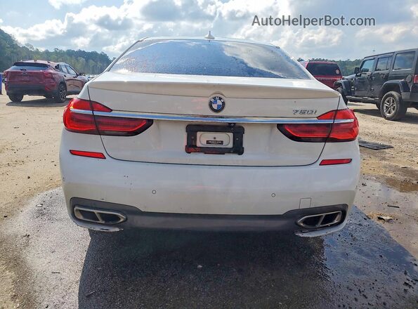 WBA7F0C59GGL99171 2016 BMW 7 SERIES White Вид ззаду
