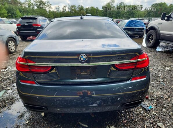 WBA7F0C59JGM22648 2018 BMW 7 SERIES Blue Vista trasera
