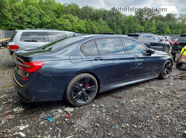 WBA7F0C59JGM22648 2018 BMW 7 SERIES Blue Trasero derecho