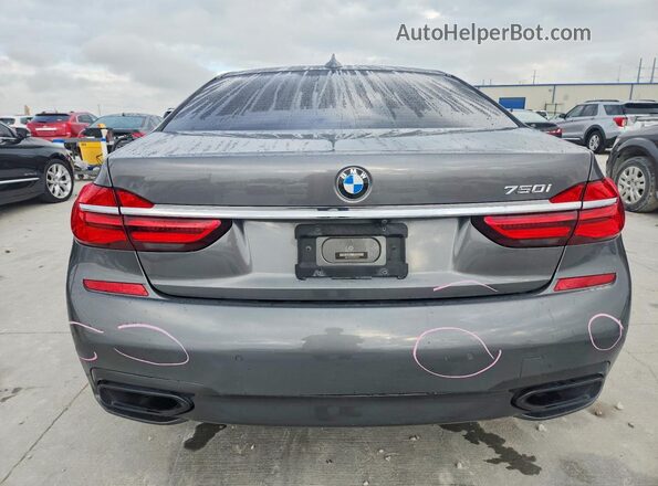 WBA7F0C59JGM23072 2018 BMW 7 SERIES Gray Հետևի տեսք