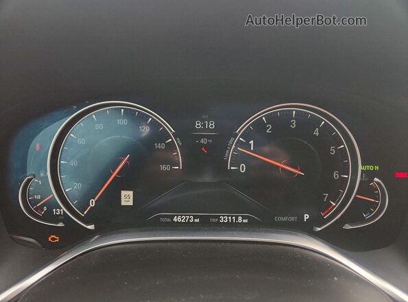 WBA7F0C59JGM23072 2018 BMW 7 SERIES Gray Սարքավորումների վահանակի տեսք
