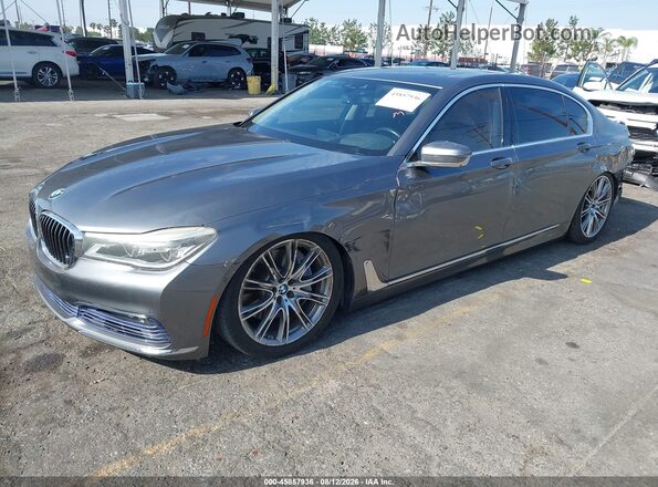 WBA7F0C5XGGL99700 2016 BMW 7 SERIES Gray Передня ліва чверть
