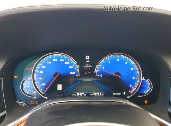 WBA7F2C38HG422807 2017 BMW 7 SERIES Silver ხელსაწყოთა პანელის ხედი