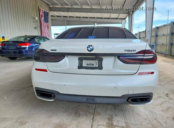 WBA7F2C50KB240444 2019 BMW 7 SERIES White უკანა ხედი