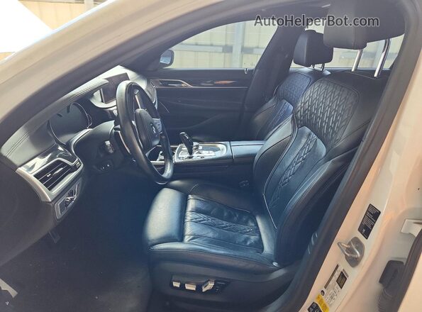 WBA7F2C50KB240444 2019 BMW 7 SERIES White წინა სალონის ხედი