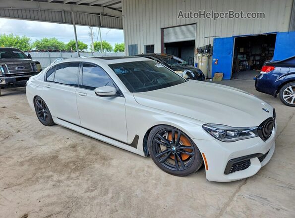 WBA7F2C50KB240444 2019 BMW 7 SERIES White წინა მარჯვენა