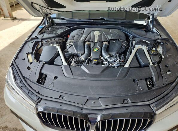 WBA7F2C50KB240444 2019 BMW 7 SERIES White უკანა სალონის ხედი