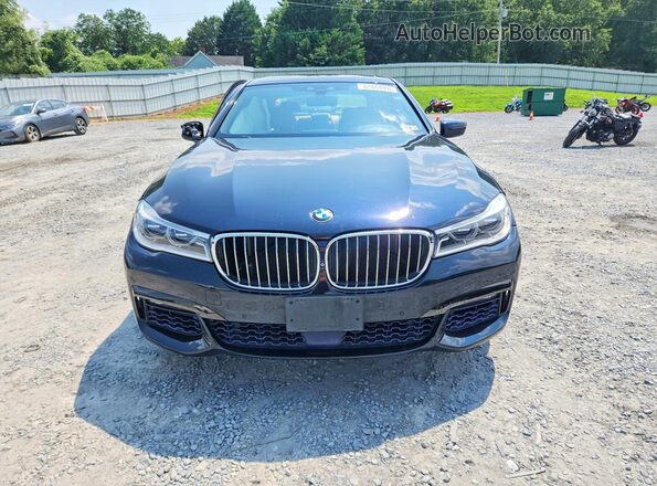 WBA7F2C51HG422553 2017 BMW 7 SERIES Blue Դիմացի տեսք