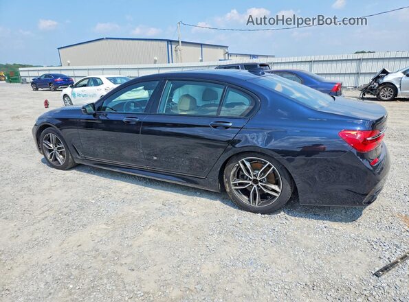 WBA7F2C51HG422553 2017 BMW 7 SERIES Blue Հետևի ձախ