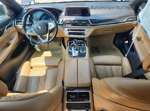 WBA7F2C51HG422553 2017 BMW 7 SERIES Blue Առջևի վահանակի տեսք