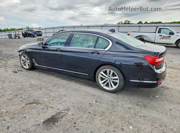 WBA7F2C52GG419109 2016 BMW 7 SERIES Black Задня ліва чверть