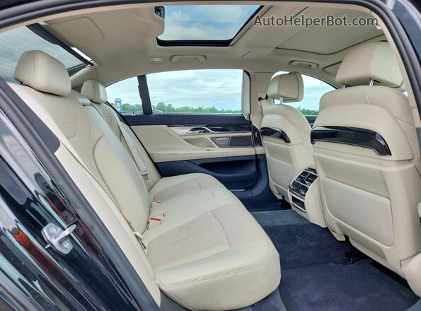 WBA7F2C52GG419109 2016 BMW 7 SERIES Black Вид задніх сидінь