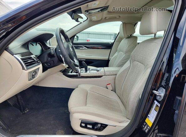WBA7F2C52GG419109 2016 BMW 7 SERIES Black Вид салону спереду