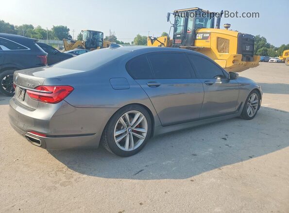 WBA7F2C52GG419305 2016 BMW 7 SERIES Gray Trasero derecho