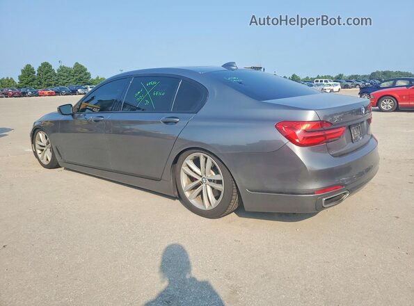 WBA7F2C52GG419305 2016 BMW 7 SERIES Gray Trasero izquierdo