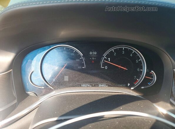 WBA7F2C52GG419305 2016 BMW 7 SERIES Gray Vista del cuadro de instrumentos