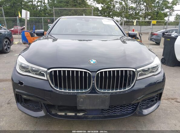 WBA7F2C53GG417191 2016 BMW 7 SERIES Black Вид щитка приладів