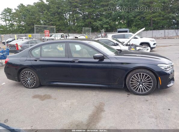 WBA7F2C53GG417191 2016 BMW 7 SERIES Black Вид задньої частини салону