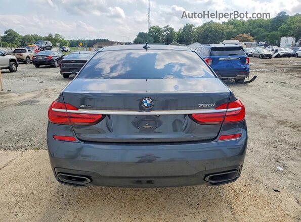 WBA7F2C53GG420186 2016 BMW 7 SERIES Charcoal Вид ззаду