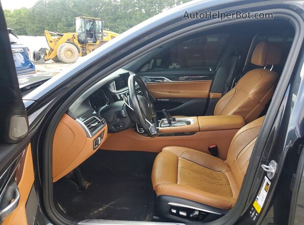 WBA7F2C53GG420186 2016 BMW 7 SERIES Charcoal Вид салону спереду