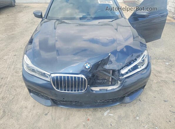 WBA7F2C53GG420186 2016 BMW 7 SERIES Charcoal Вид задньої частини салону