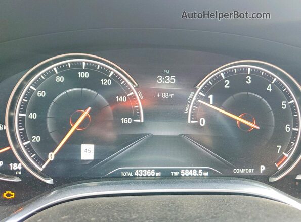 WBA7F2C53GG420186 2016 BMW 7 SERIES Charcoal Вид щитка приладів