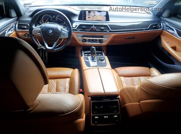 WBA7F2C53GG420186 2016 BMW 7 SERIES Charcoal Вид панелі приладів