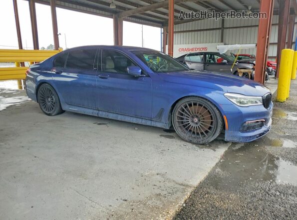 WBA7F2C53HG543732 2017 BMW 7 SERIES Blue Front view