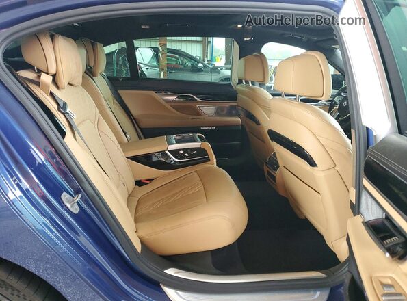 WBA7F2C53HG543732 2017 BMW 7 SERIES Blue Rear interior view