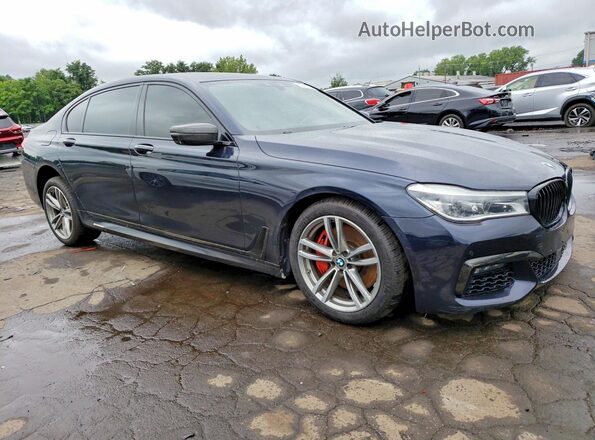 WBA7F2C54GG415837 2016 BMW 7 SERIES Blue Front right
