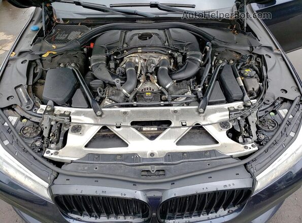 WBA7F2C54GG415837 2016 BMW 7 SERIES Blue Rear interior view
