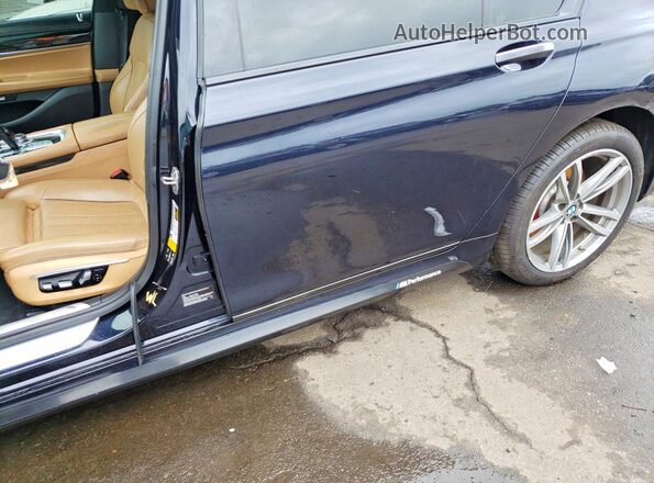 WBA7F2C54GG415837 2016 BMW 7 SERIES Blue Engine compartment view