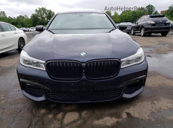 WBA7F2C54GG415837 2016 BMW 7 SERIES Blue Front view