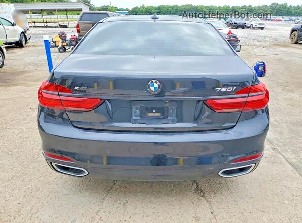 WBA7F2C54JG424075 2018 BMW 7 SERIES Black Vista trasera