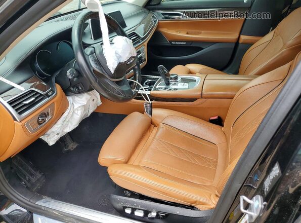 WBA7F2C54JG424075 2018 BMW 7 SERIES Black Vista interior delantera
