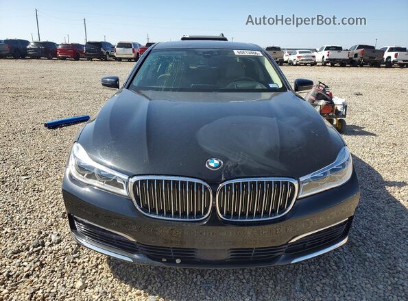 WBA7F2C55GG415698 2016 BMW 7 SERIES Black Вид спереду
