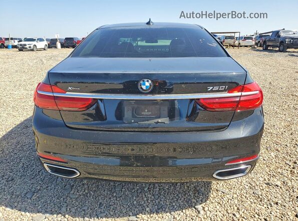 WBA7F2C55GG415698 2016 BMW 7 SERIES Black Вид ззаду