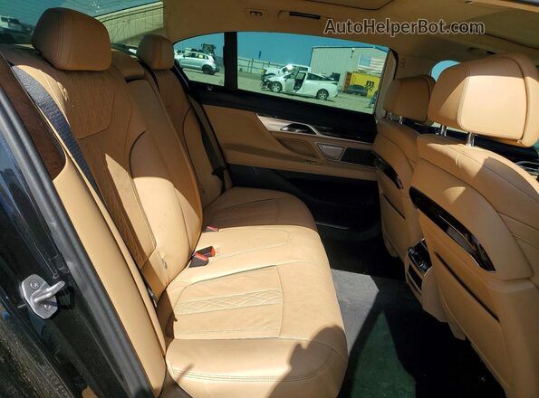WBA7F2C55GG415698 2016 BMW 7 SERIES Black Вид задніх сидінь