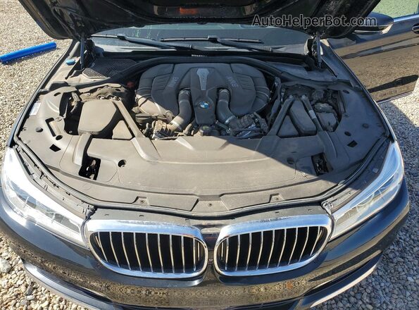 WBA7F2C55GG415698 2016 BMW 7 SERIES Black Вид задньої частини салону